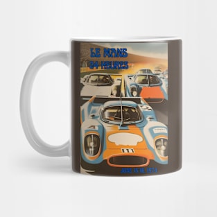 1974 Le Mans 24 Hours/Heures Racing Poster Mug